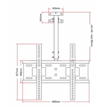 Ceiling Mount TV Bracket For Screen SHCB02 P2