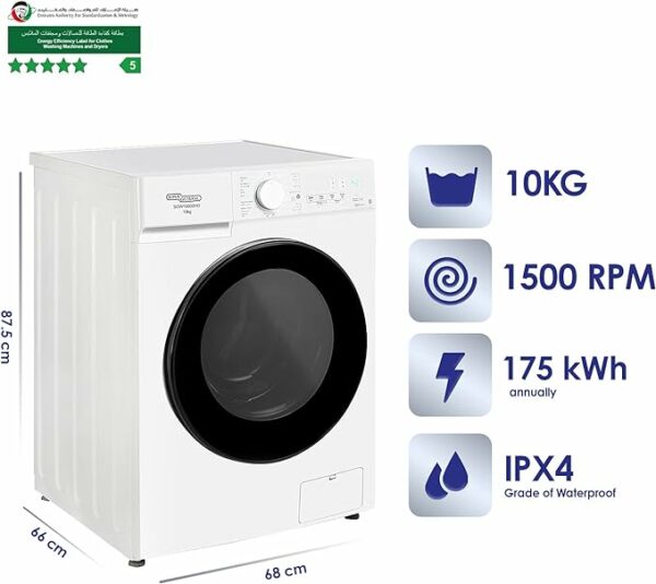 SUPER GENERAL 10 kg Front Loading Washing Machine SGW-10500 P2