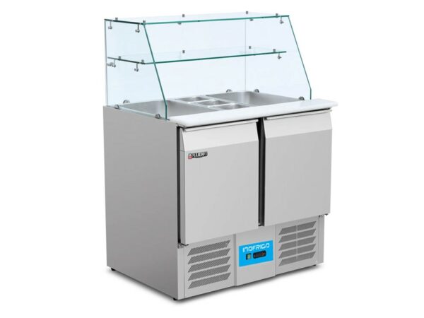 Saladette with glass cover S900T