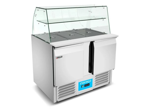 Saladette with glass cover S902T